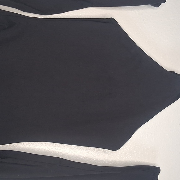 Zara Women's Solid Round Neck Long Sleeve Stretchy Bodysuit Black Size Medium - Picture 6 of 15